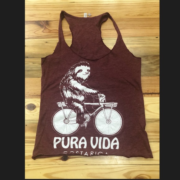 Pura Vida Tops - 🧺 Cranberry PURA VIDA COSTA RICA Tank Top NWT M